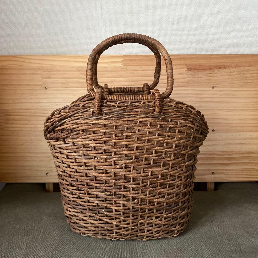 【1点もの】あけび かご カゴバッグ かごバッグ バスケット 自然素材 手づくり