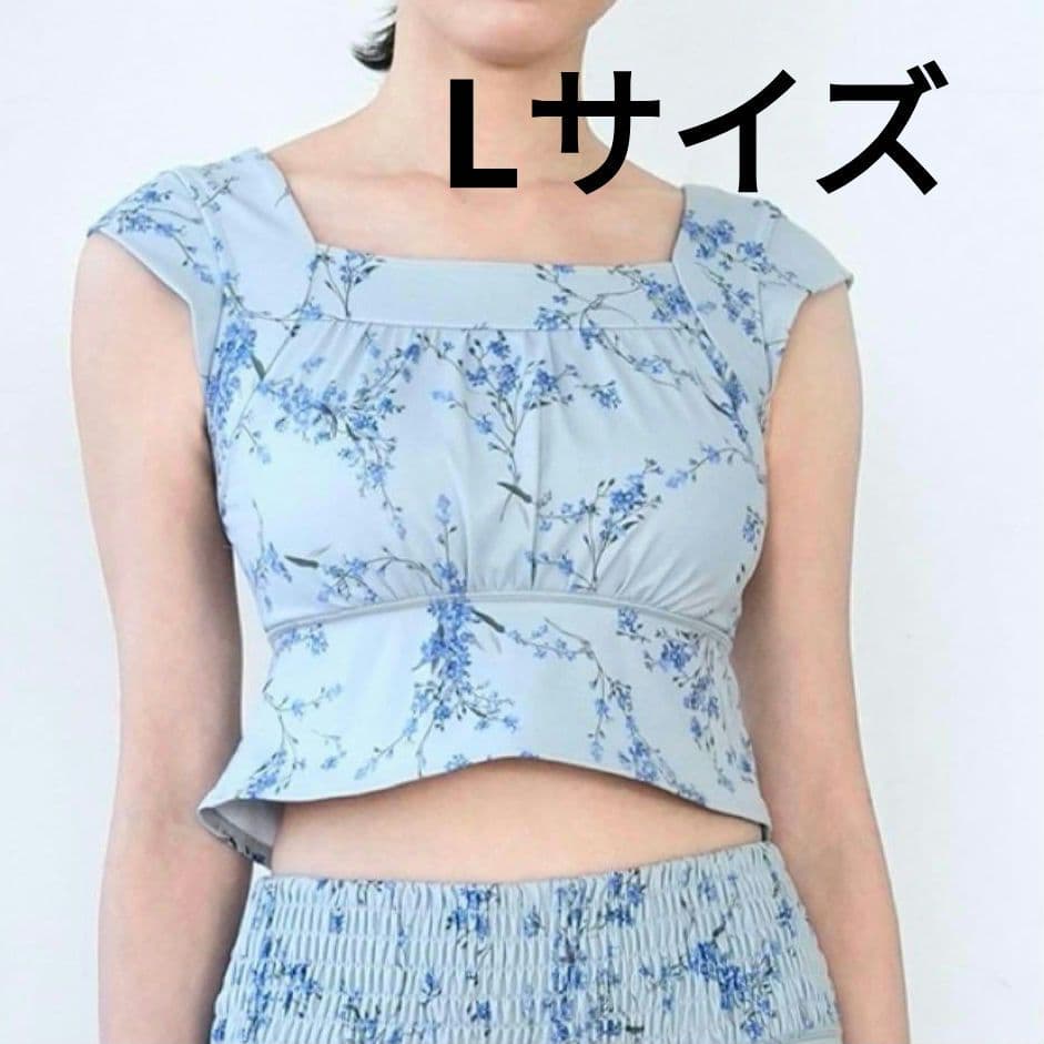 【新品】ネット限定品 スカーラ スプリングフラワーグレースブラトップ Lサイズ