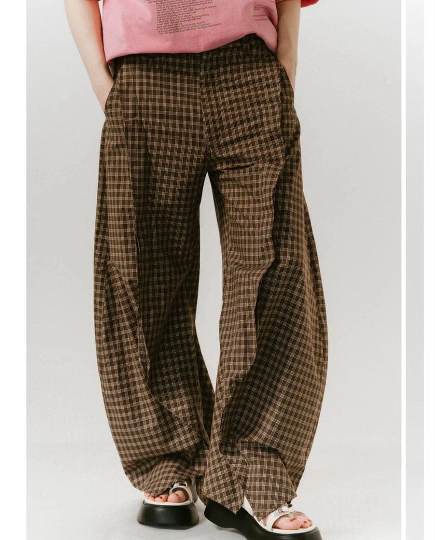 パンツ Knuth Marf slit deformed pants