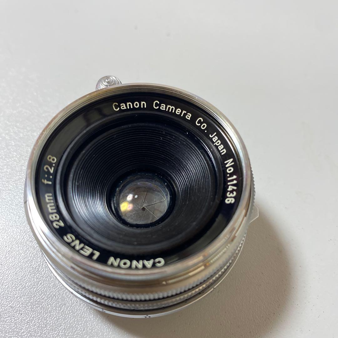 Canon lens 28mm 2.8 レアレンズL39