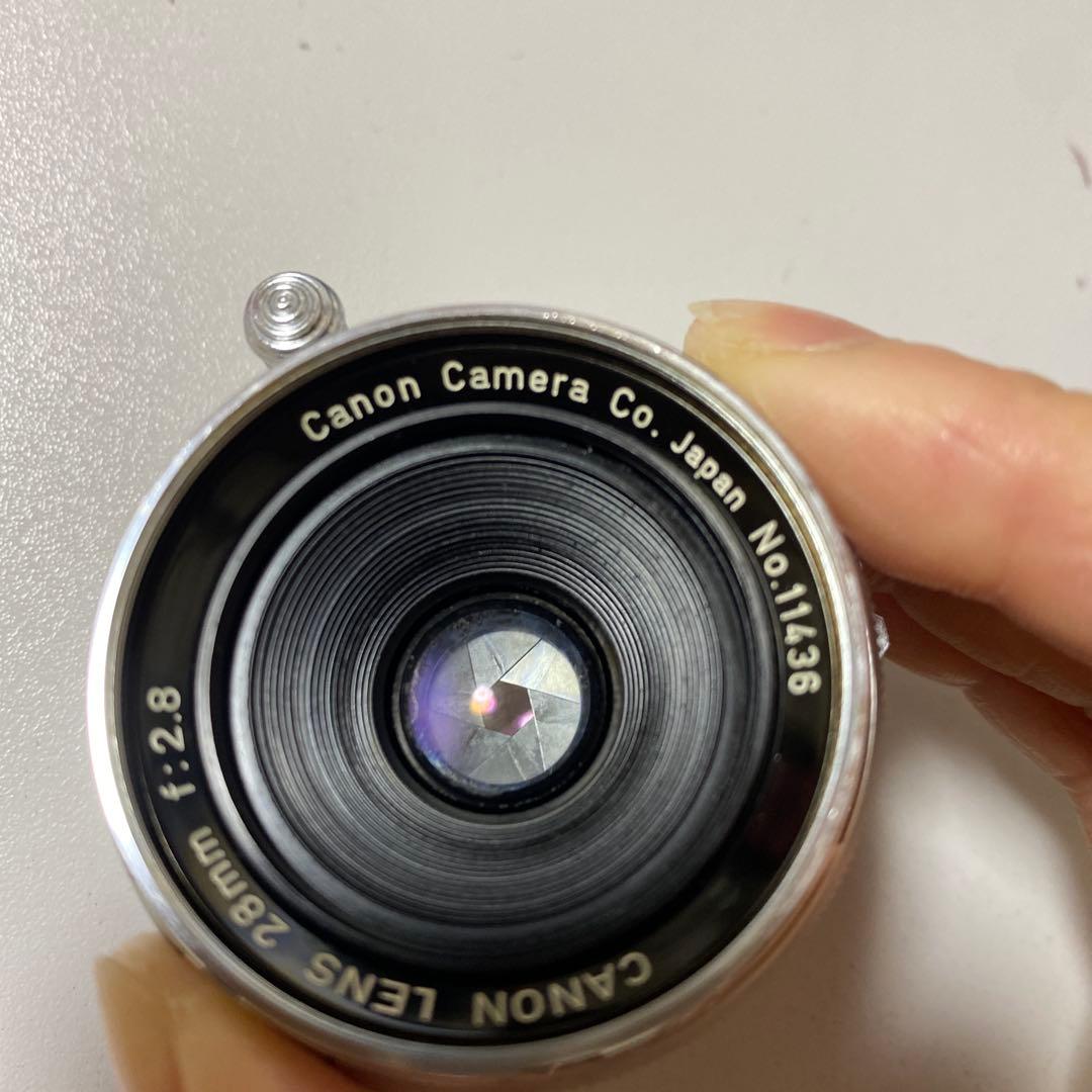 Canon lens 28mm 2.8 レアレンズL39