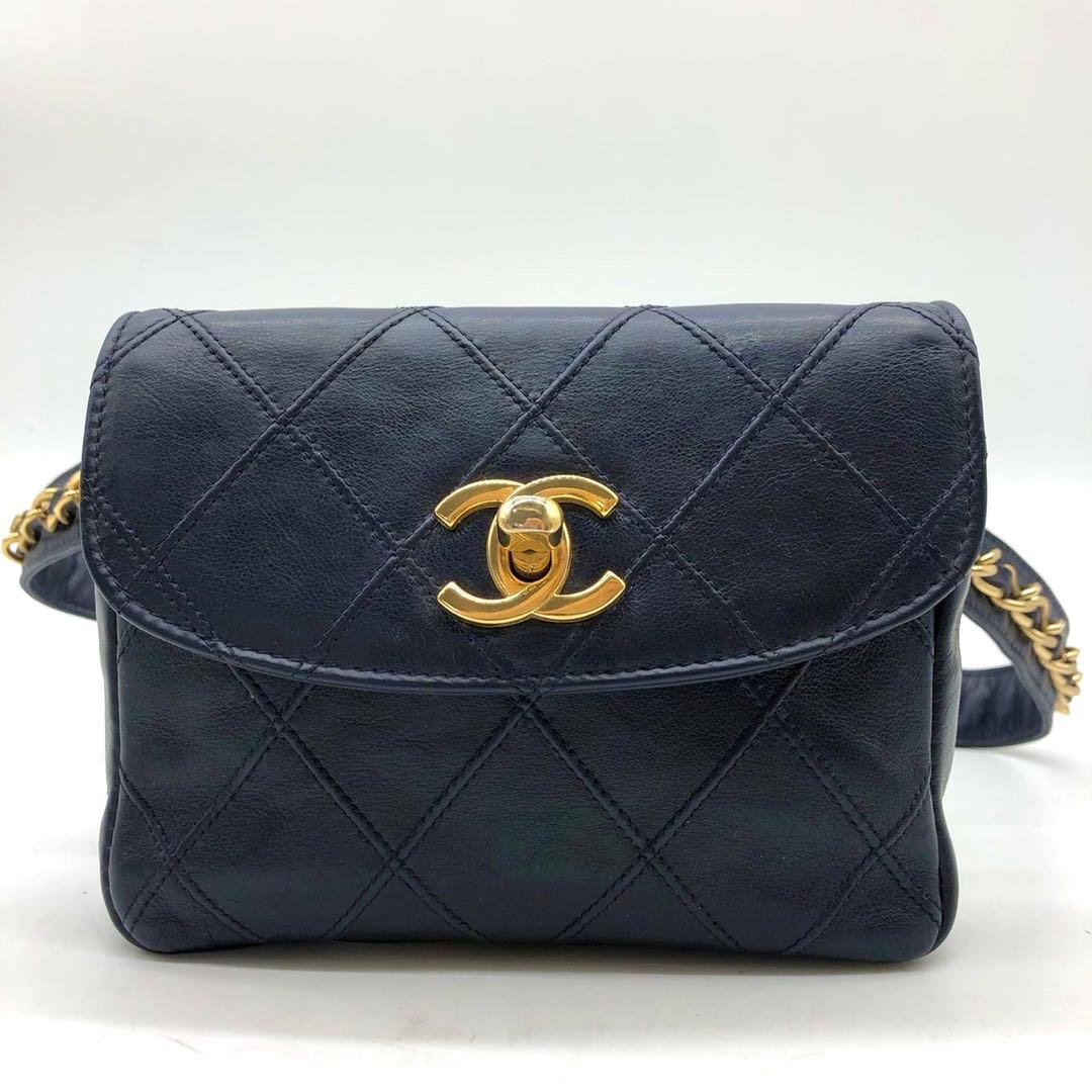 ✨美品✨シャネル ウエストポーチ ビコローレ ココマーク ターンロック チェーン