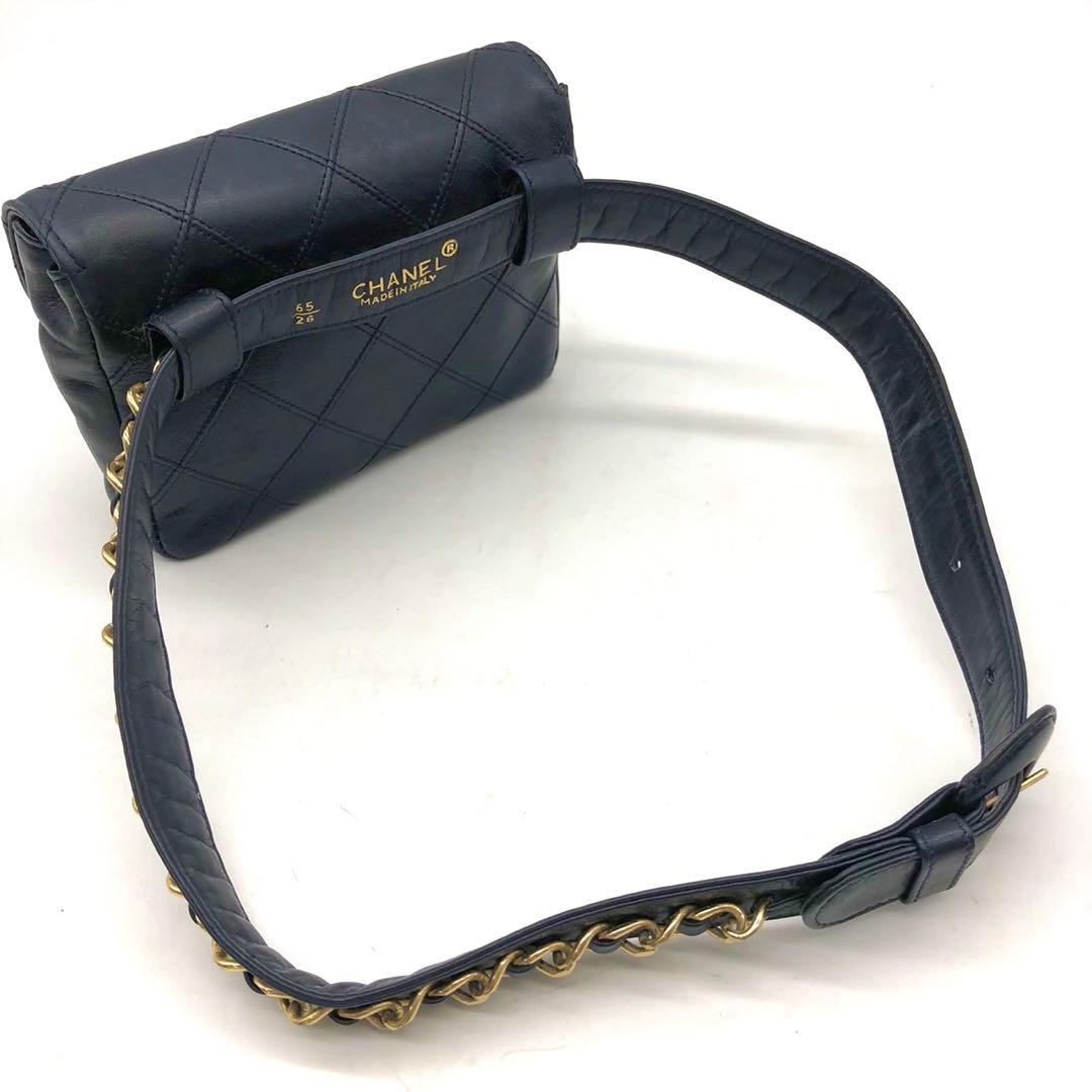✨美品✨シャネル ウエストポーチ ビコローレ ココマーク ターンロック チェーン