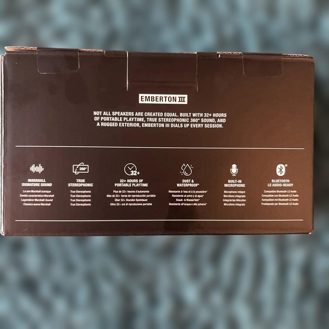 新品未開封Marshall Emberton III ポータブルスピーカー