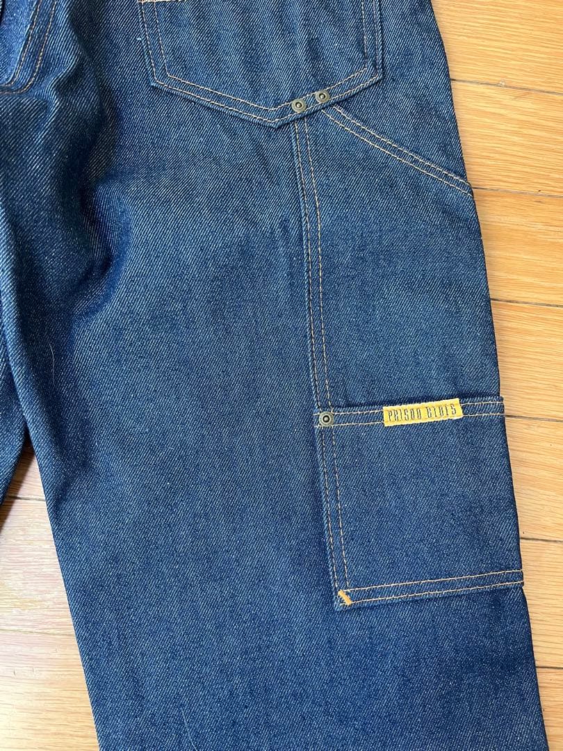 PRSN BLU ダークブルーワークパンツ