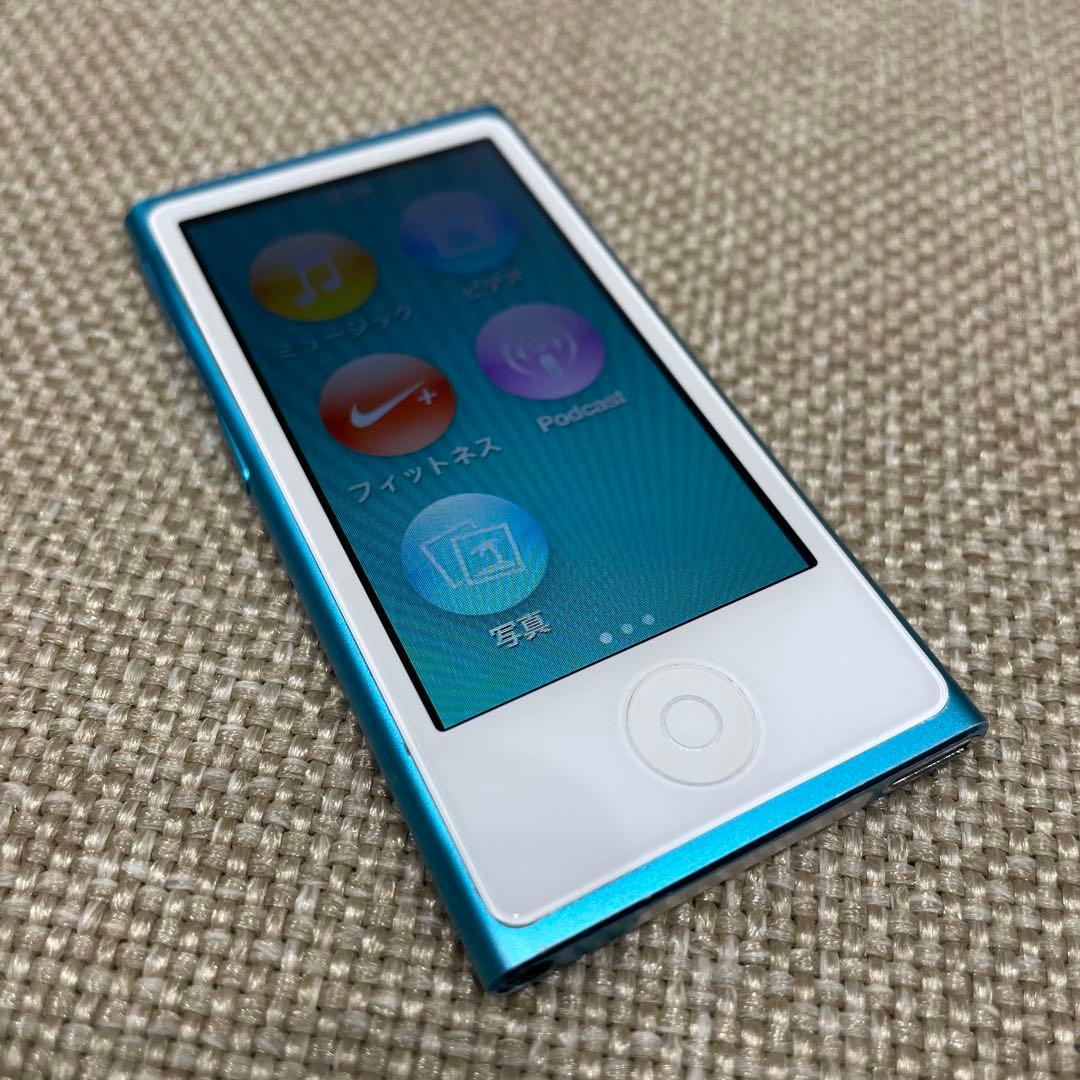 ipod nano 第7世代　ブルー A1446