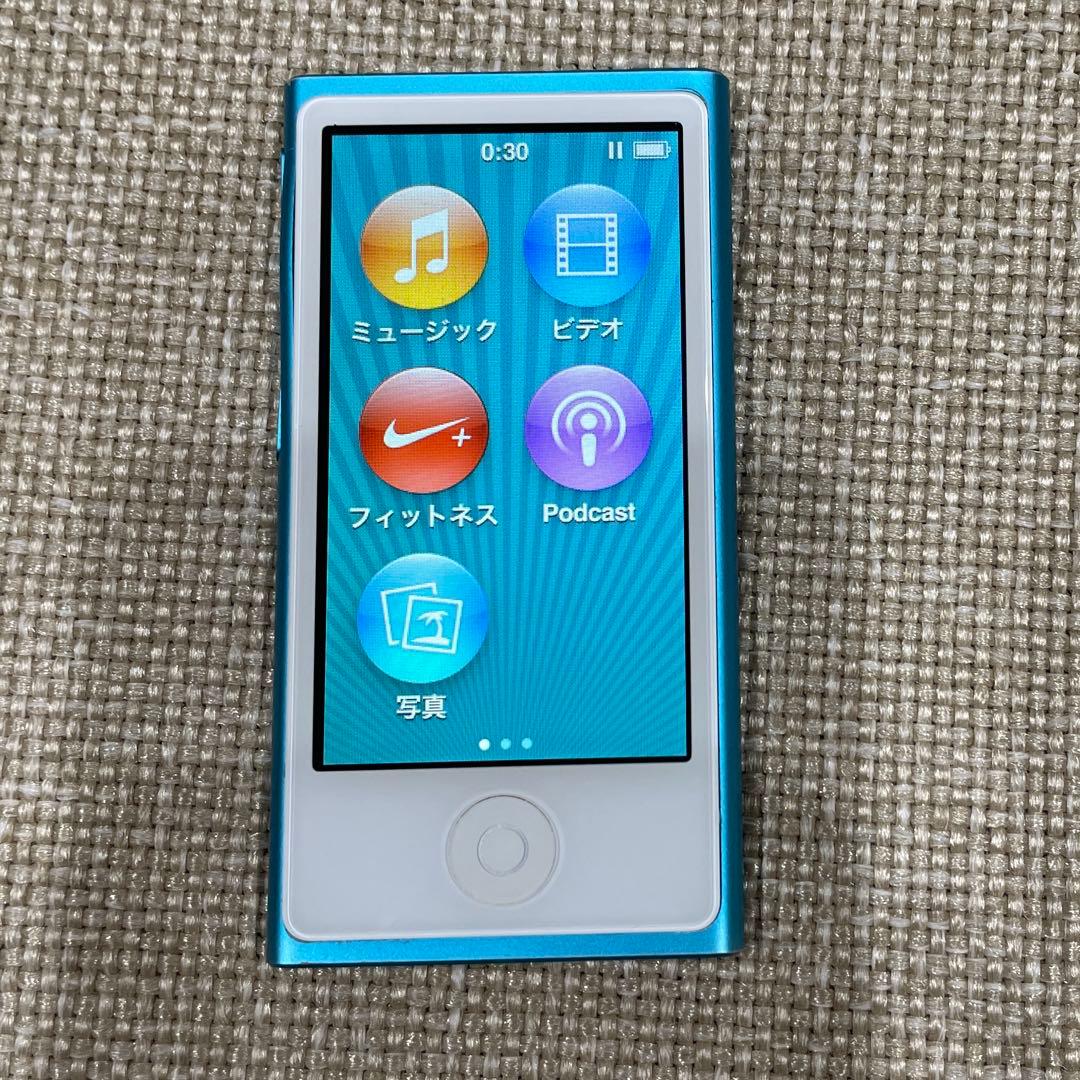 ipod nano 第7世代　ブルー A1446