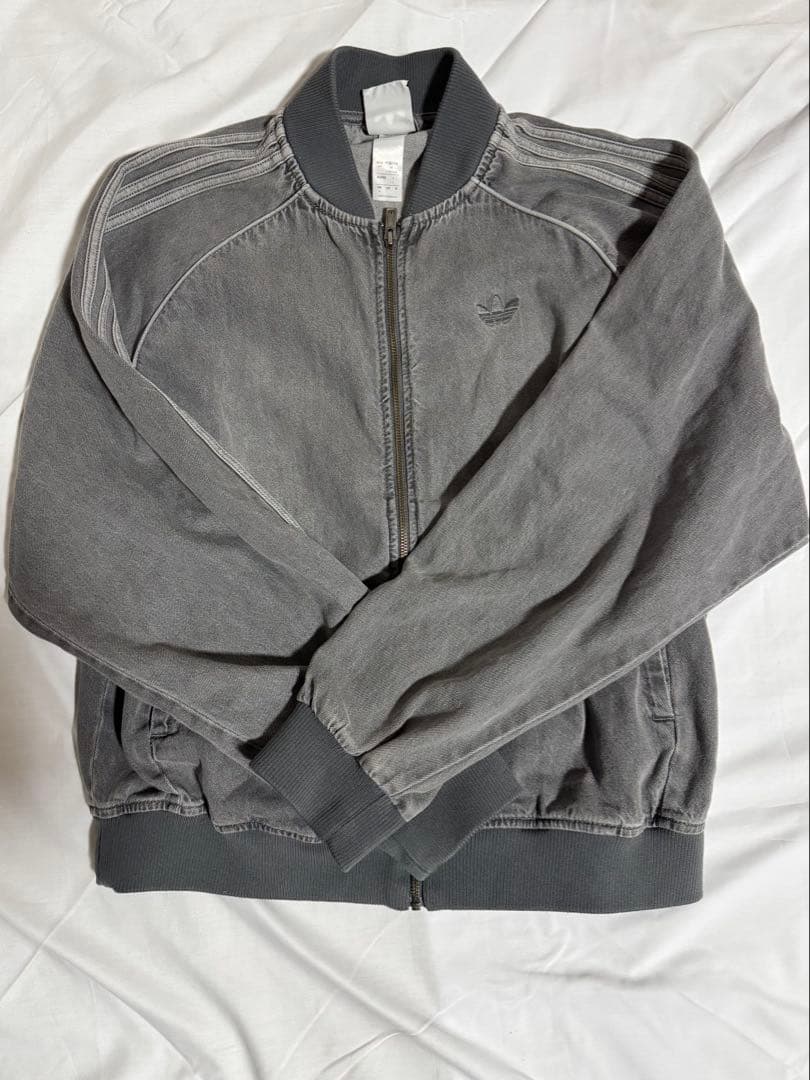 ゆ*ん様 アディダス ルーズ デニム ブラック ウォッシュ ジャケット