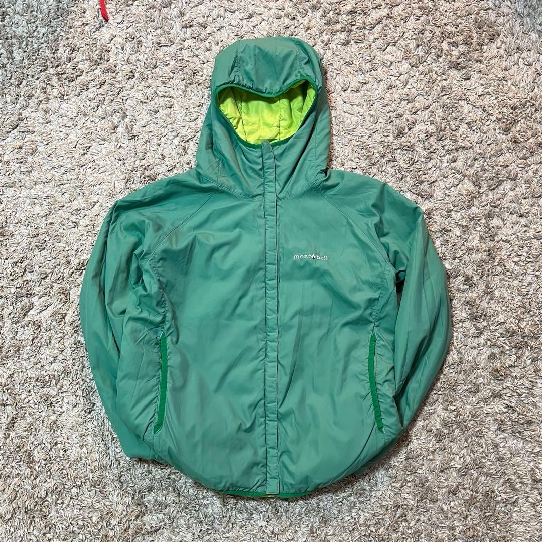 ジャケット・アウター mont-bell reversible down jacket green