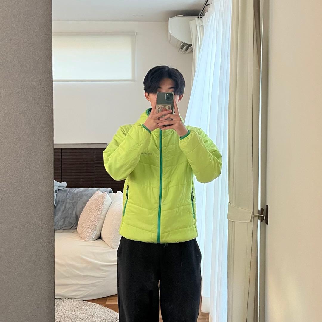 ジャケット・アウター mont-bell reversible down jacket green