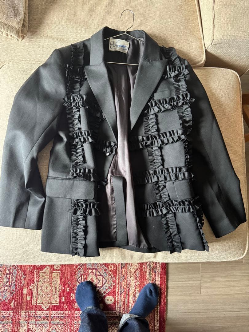ジャケット・アウター viviano ruffle blazer