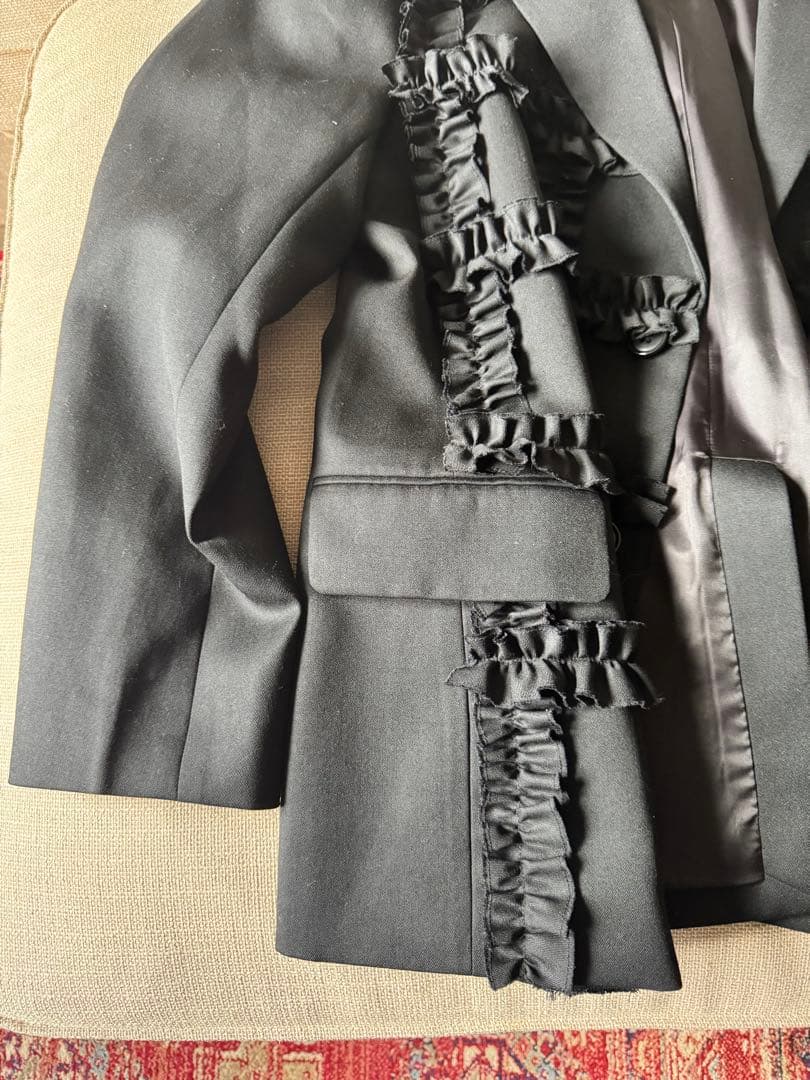 ジャケット・アウター viviano ruffle blazer