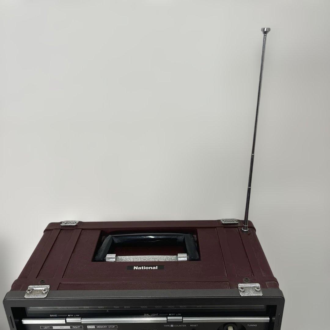 希少品National 大型ダブルカセットステレオシステム（ジャンク品）