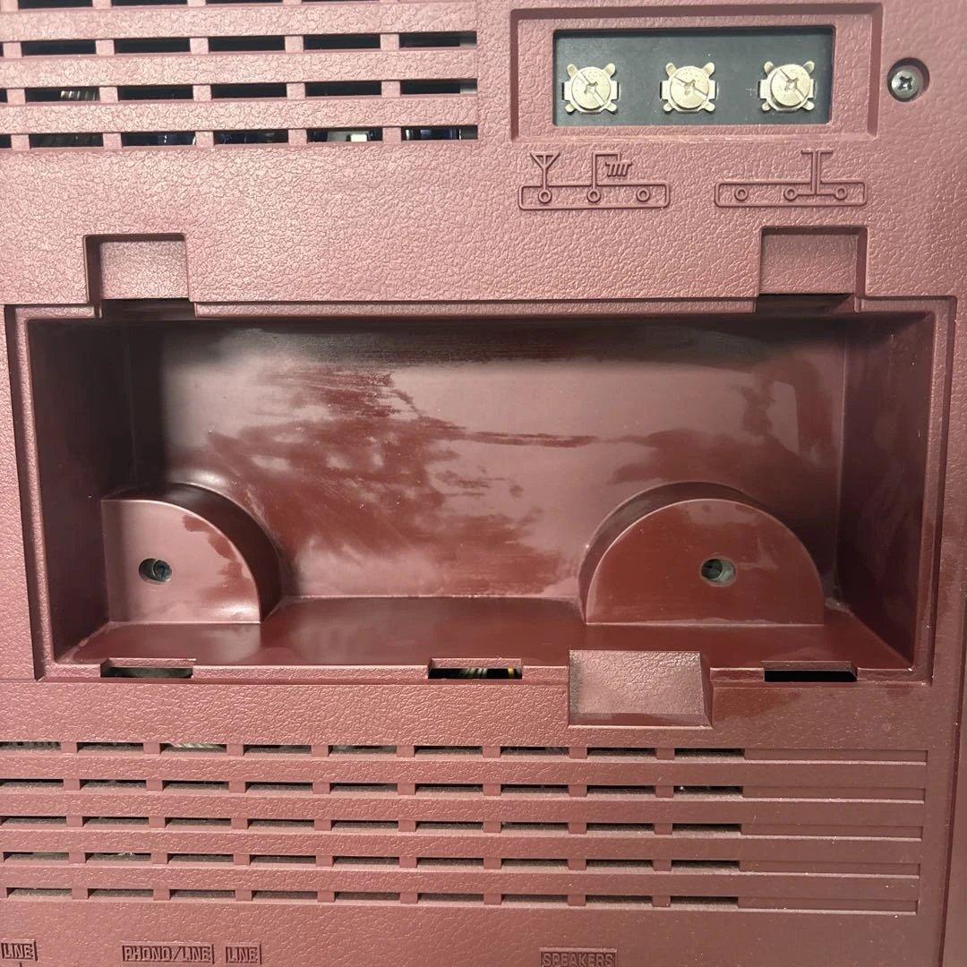 希少品National 大型ダブルカセットステレオシステム（ジャンク品）