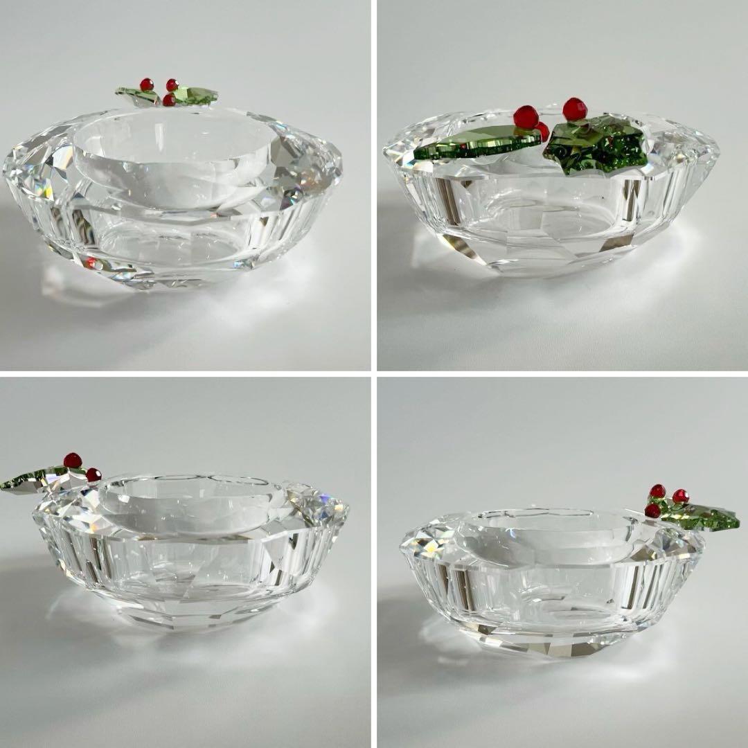希少 未使用 廃盤品　スワロフスキー　キャンドルホルダー　クリスマス　Xmas