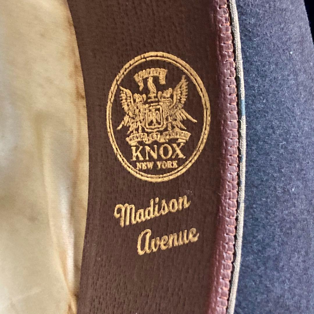 1950-60s \"KNOX PREMIER\" ヴィンテージフェドラハット
