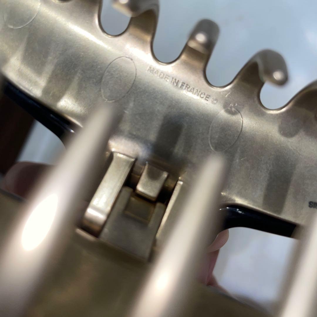 アレクサンドル ドゥ パリ ヘアクリップ（L）ストーン付き