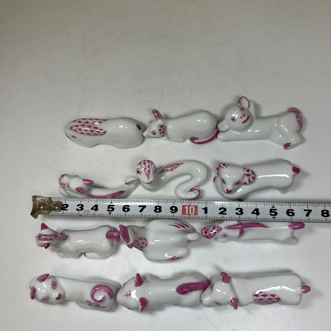 ヘレンド　12支　箸置　共箱　トトオ　東な7-1221☆1F