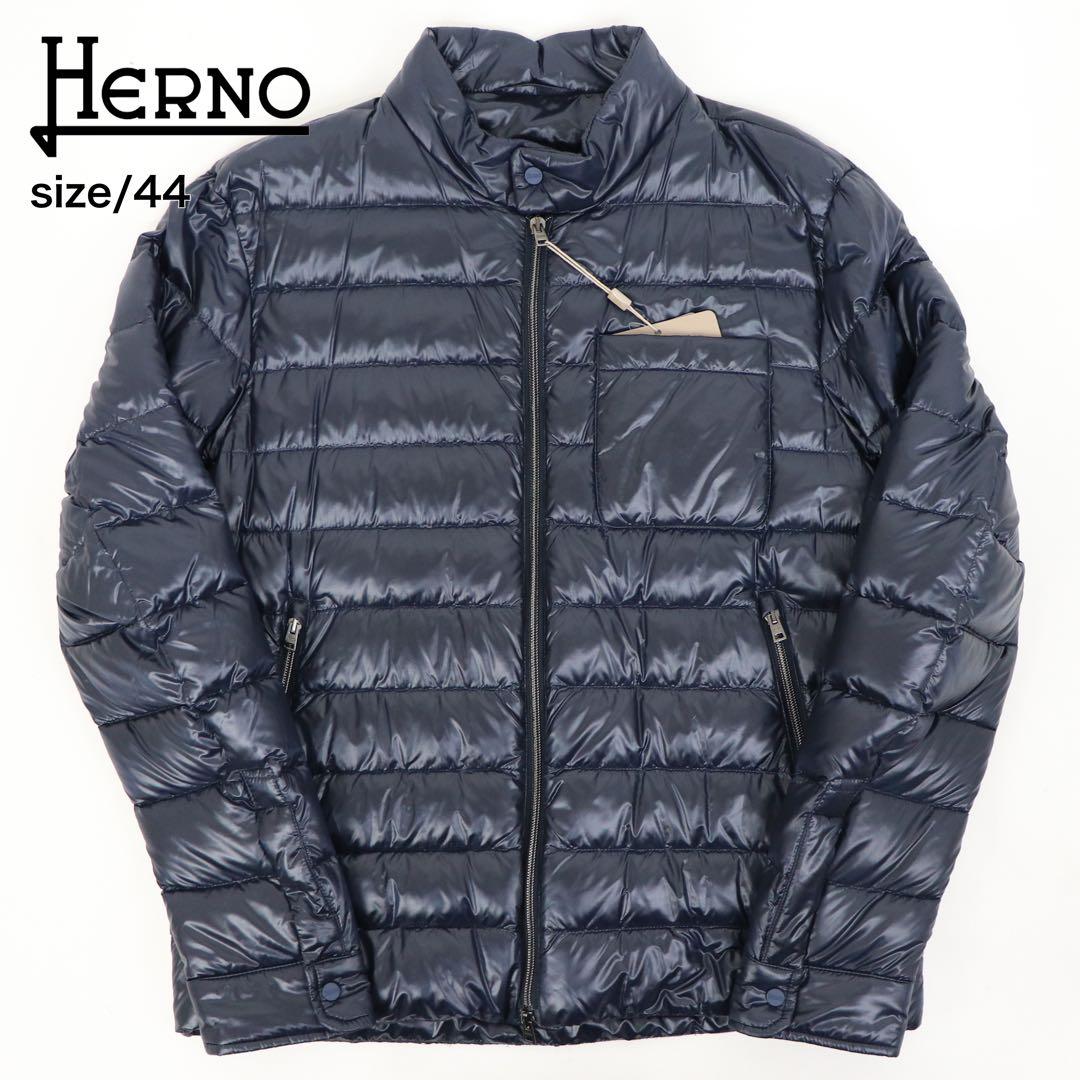新品未使用 HERNO Resort ライダースウルトラライトダウンブルゾン44