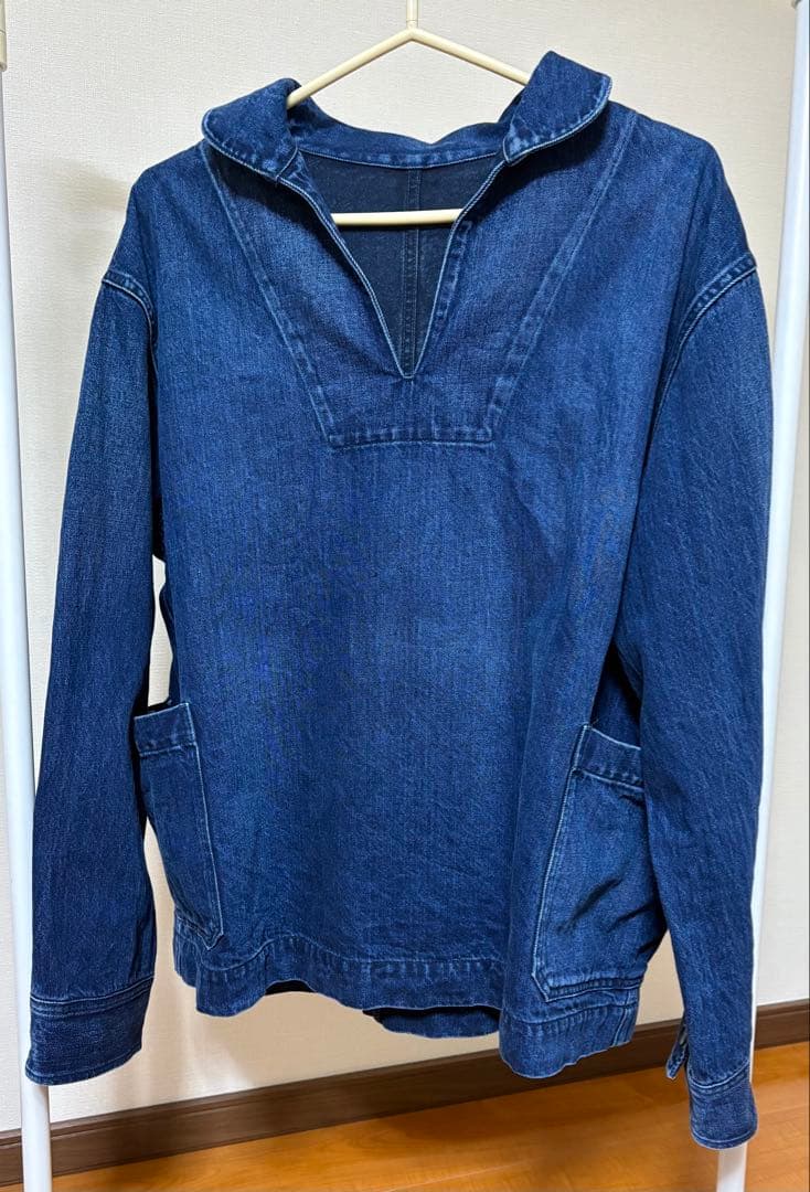 ヴェリテクール　デニムプルオーバージャケット　DARK INDIGO