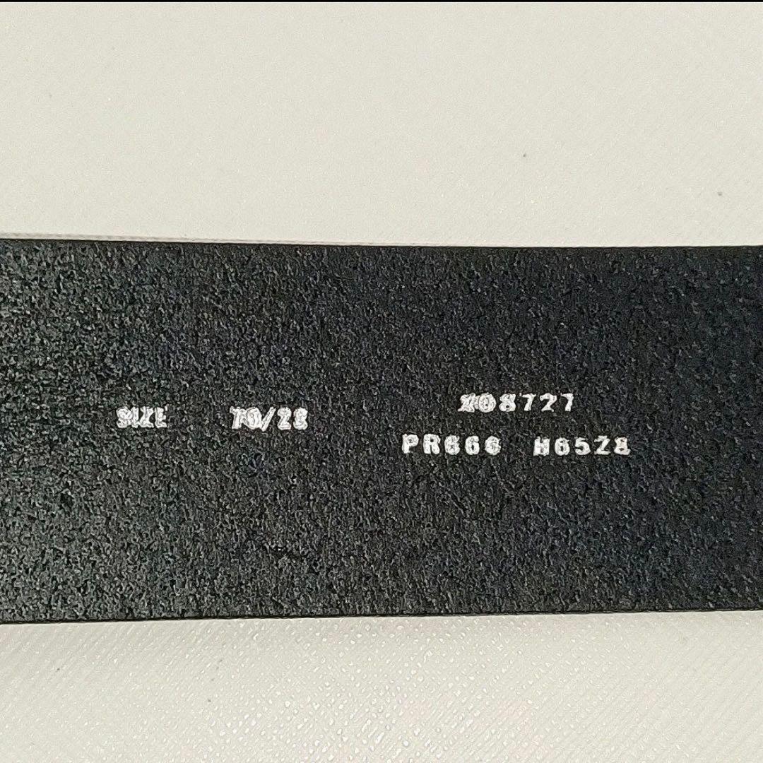 【美品】DIESEL　ディーゼル　メタルDバックル　カウレザー　ベルト　ブラック