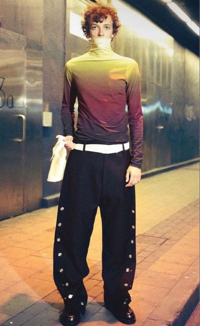 パンツ NAMACHEKO CARISBROOKE TROUSER BLACK