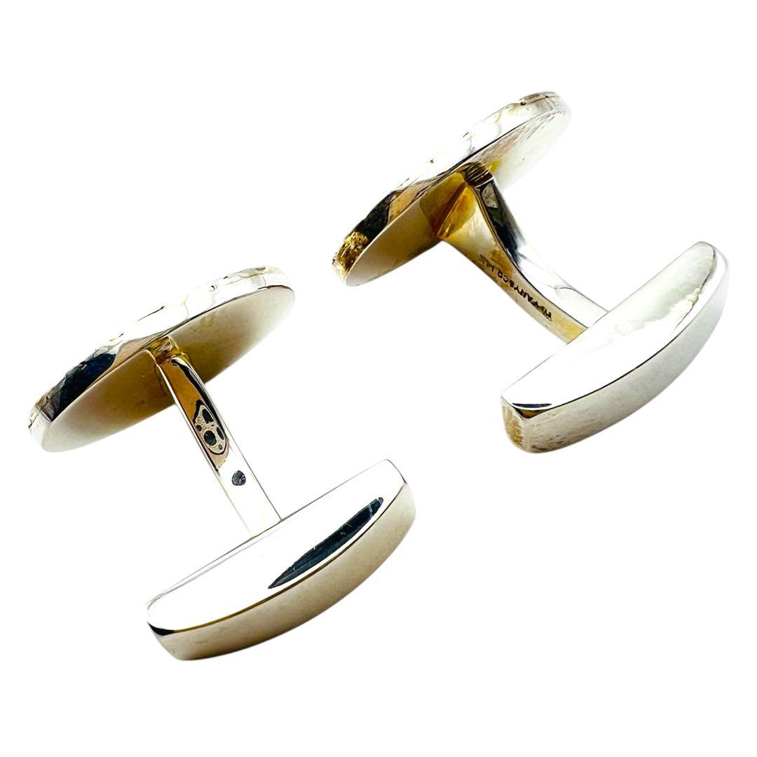 美品　ティファニー　タイピン＆カフス　シルバー　18K 14K