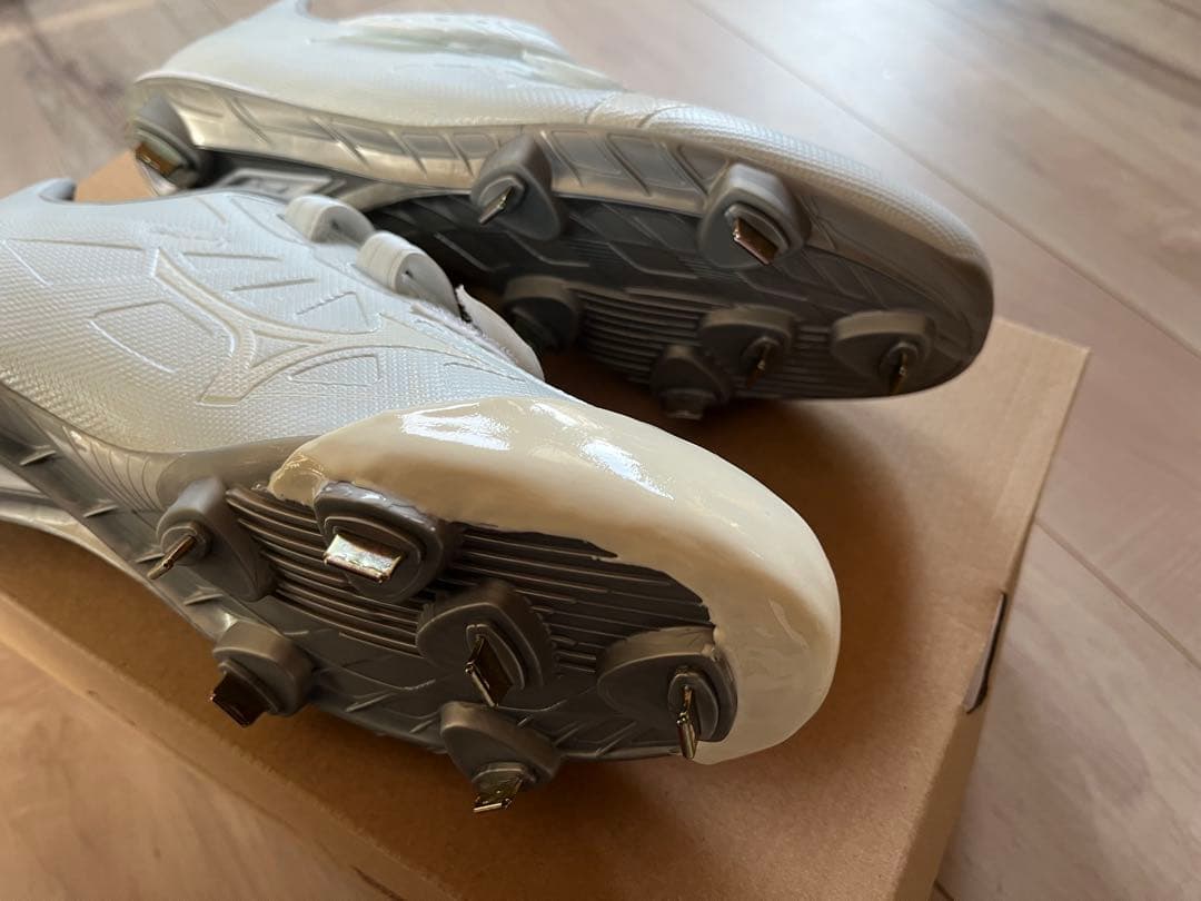 ミズノ　野球 スパイク　ライトレボエリート　ワイド　27.5 左足タフトー加工