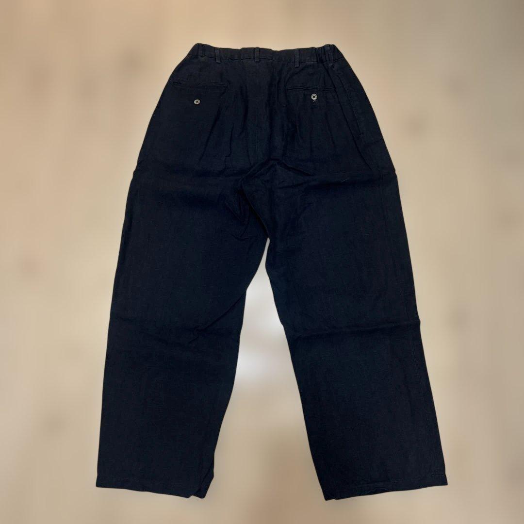 90s Polo by Ralph Lauren旧タグリネン100%ワイドパンツ