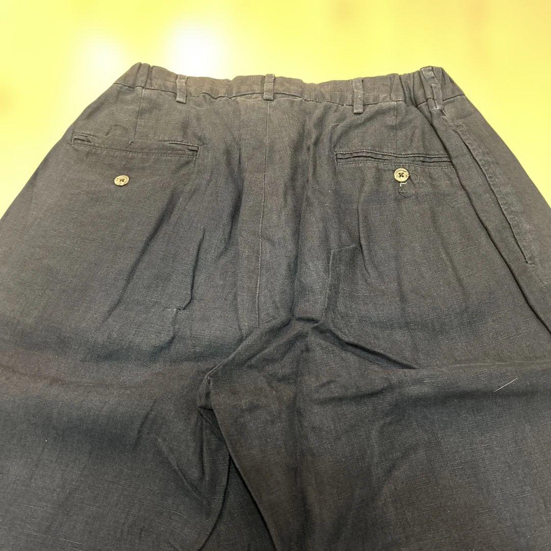 90s Polo by Ralph Lauren旧タグリネン100%ワイドパンツ