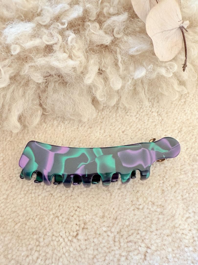 France Luxe フランスラックス キャスケード マーブル ヘアクリップ