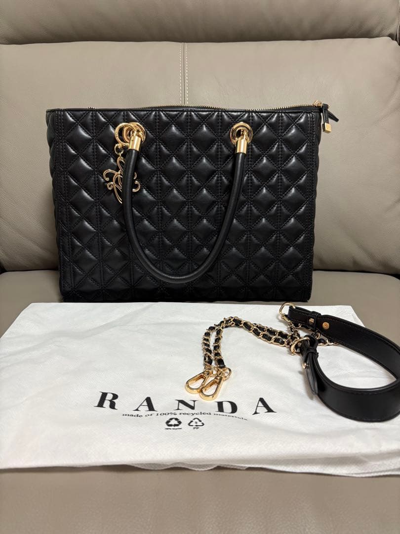 RANDA 【A4対応】2WAYキルティングラージバッグ（FB34269）