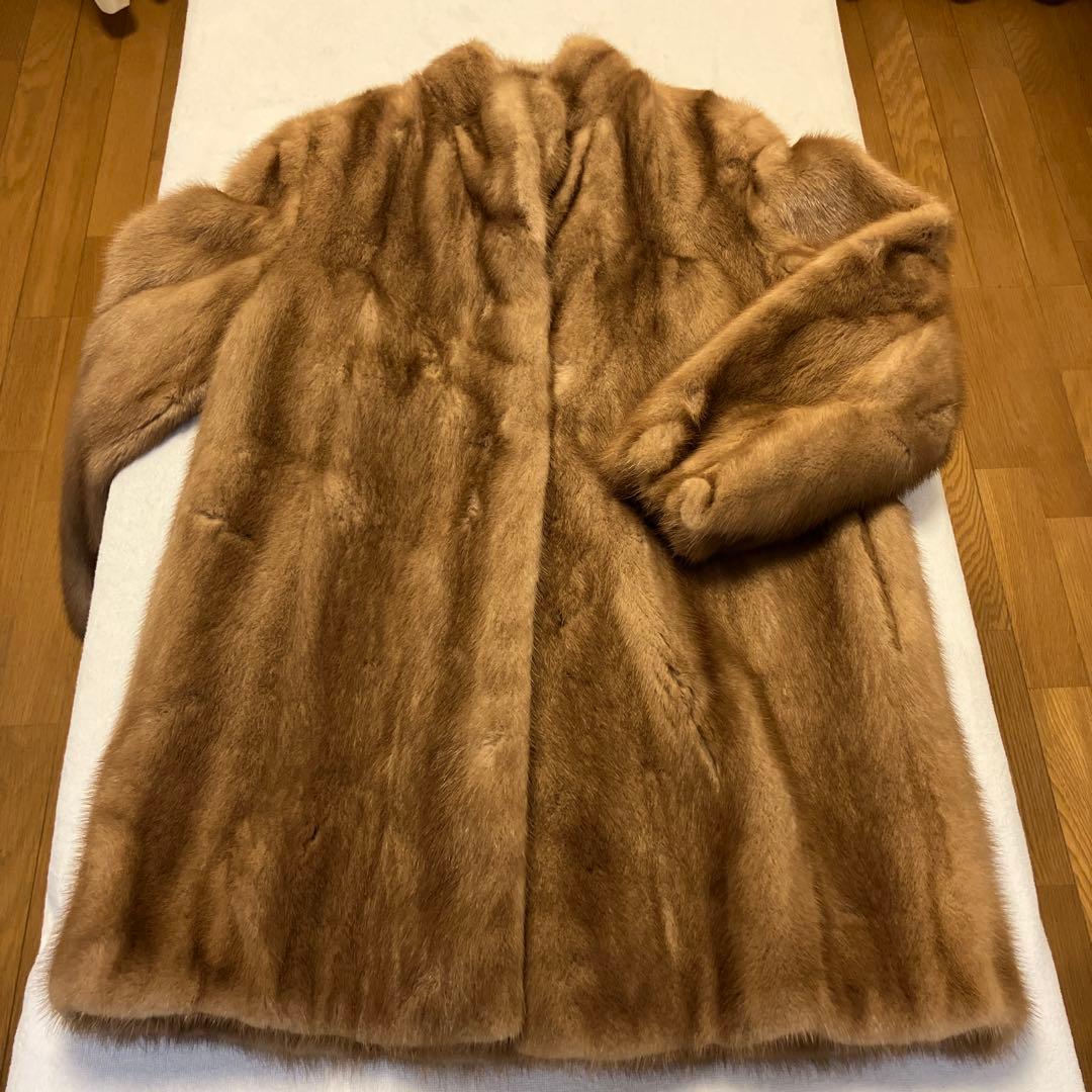 ミンク毛皮　ハーフコート　13号　L~XL
