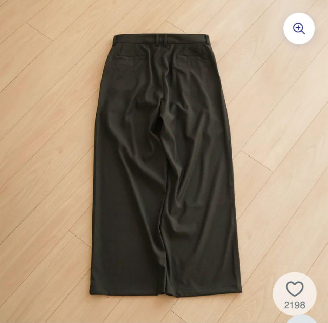 【bonbon store】ストレートスラックス B5046 ブラック