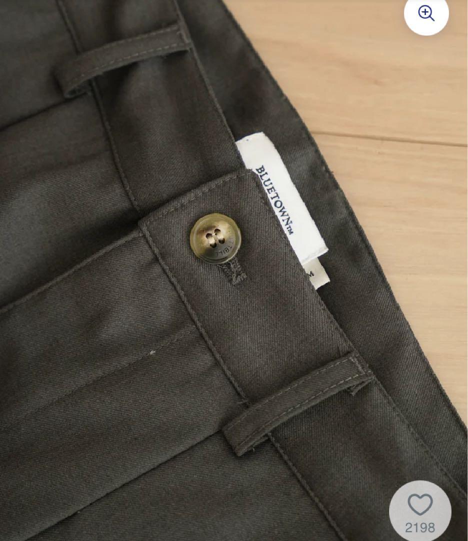 【bonbon store】ストレートスラックス B5046 ブラック