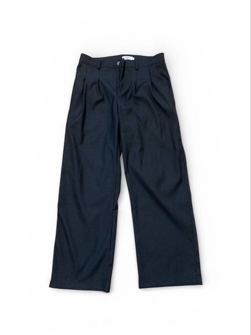 【bonbon store】ストレートスラックス B5046 ブラック