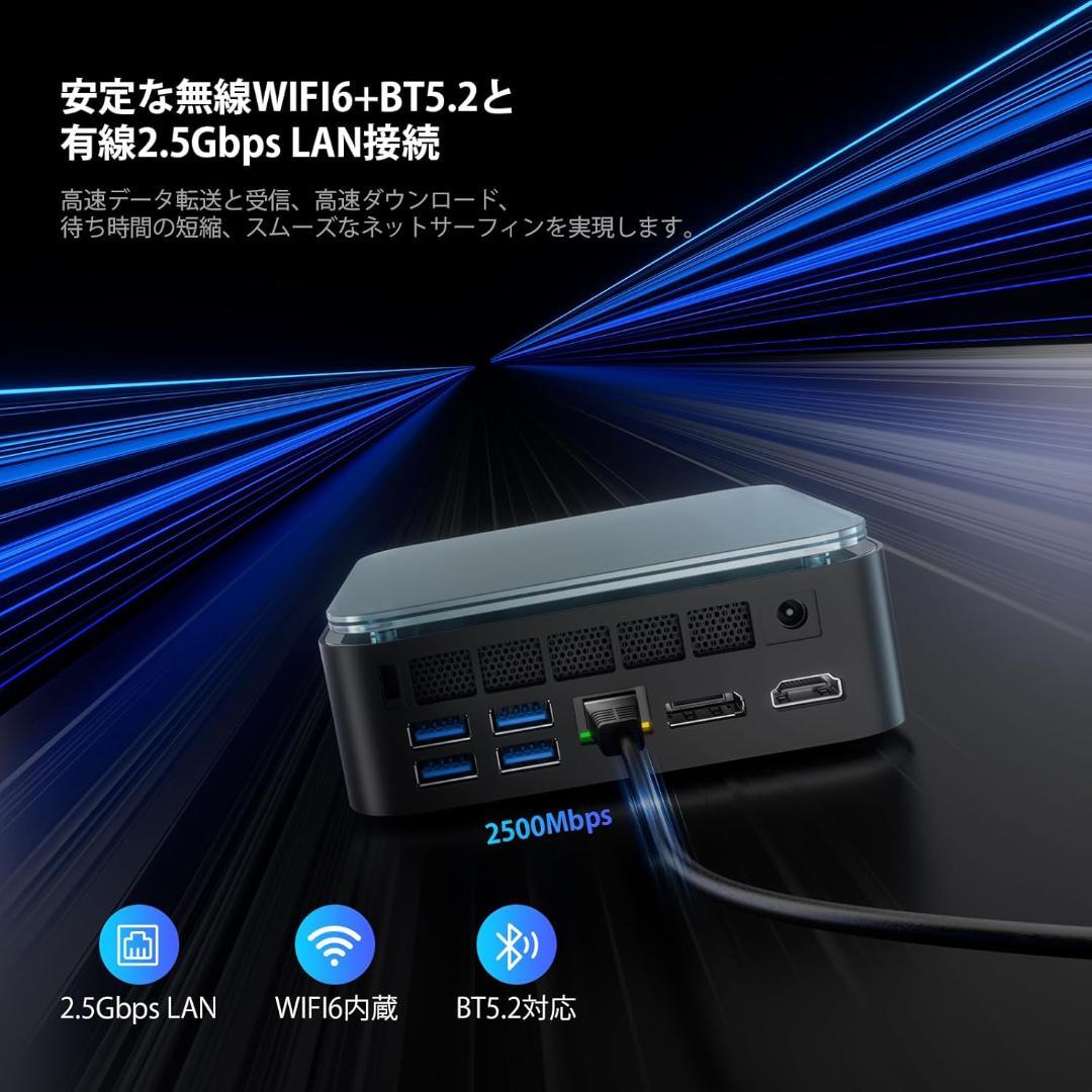 ミニPC Ryzen 7 7735HS 8コア/16スレッド 最大4.75GHz