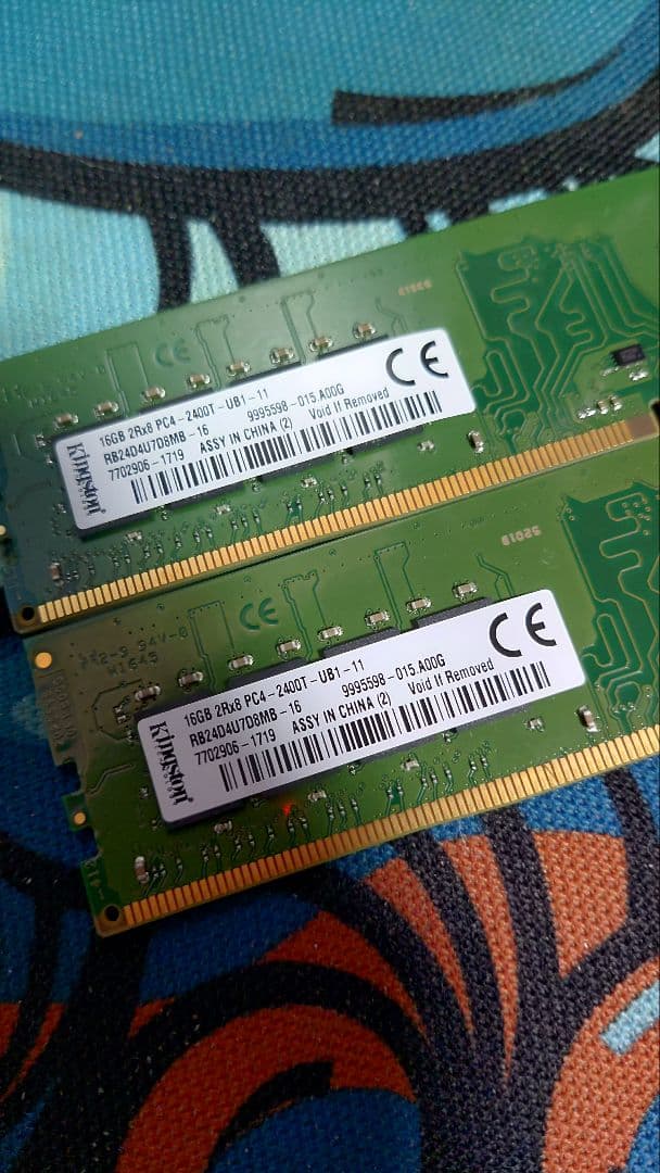 あ*し様 Kingston　DDR4 16GBメモリ×2枚（計32GB）
