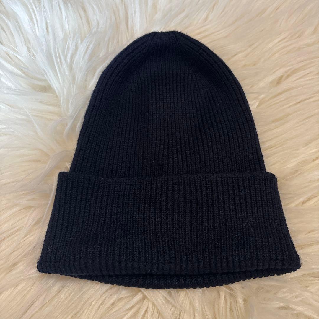 モンクレール ニット帽 ネイビー ユニセックス