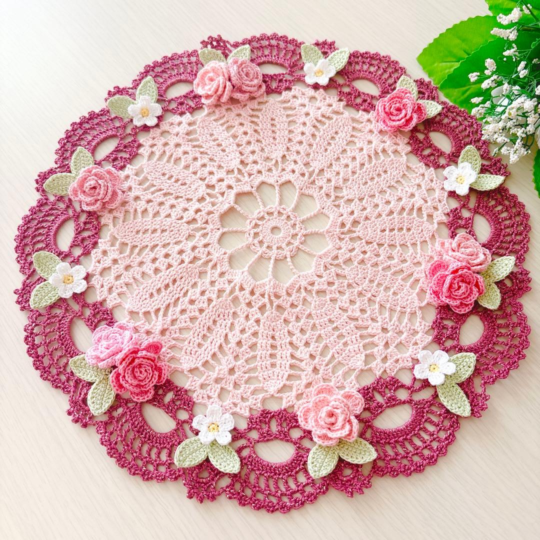 フレイミー❁.*・゜レース編みドイリー❁.*・゜