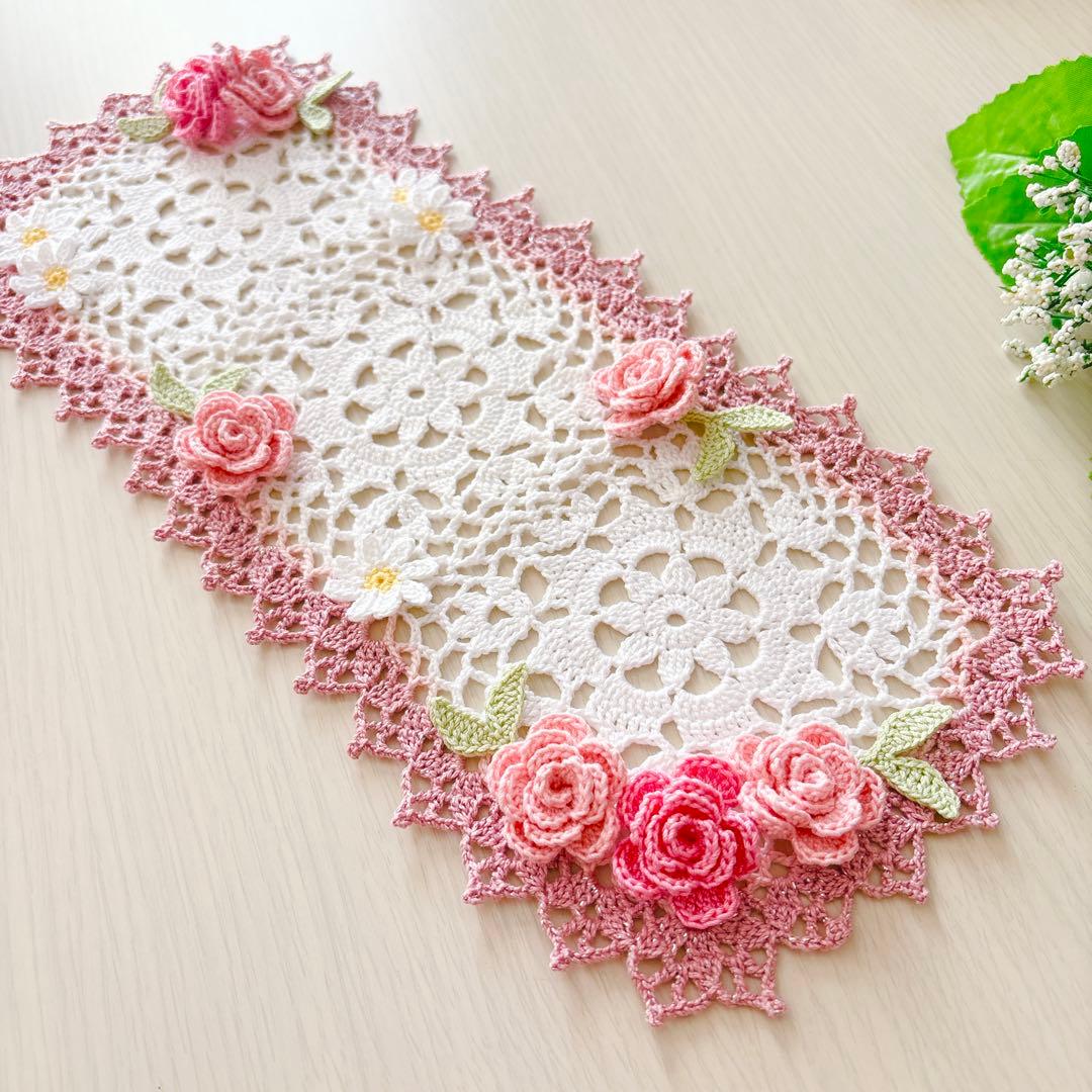 フレイミー❁.*・゜レース編みドイリー❁.*・゜