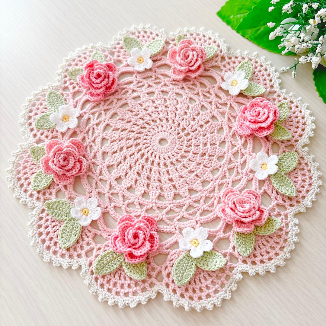 フレイミー❁.*・゜レース編みドイリー❁.*・゜