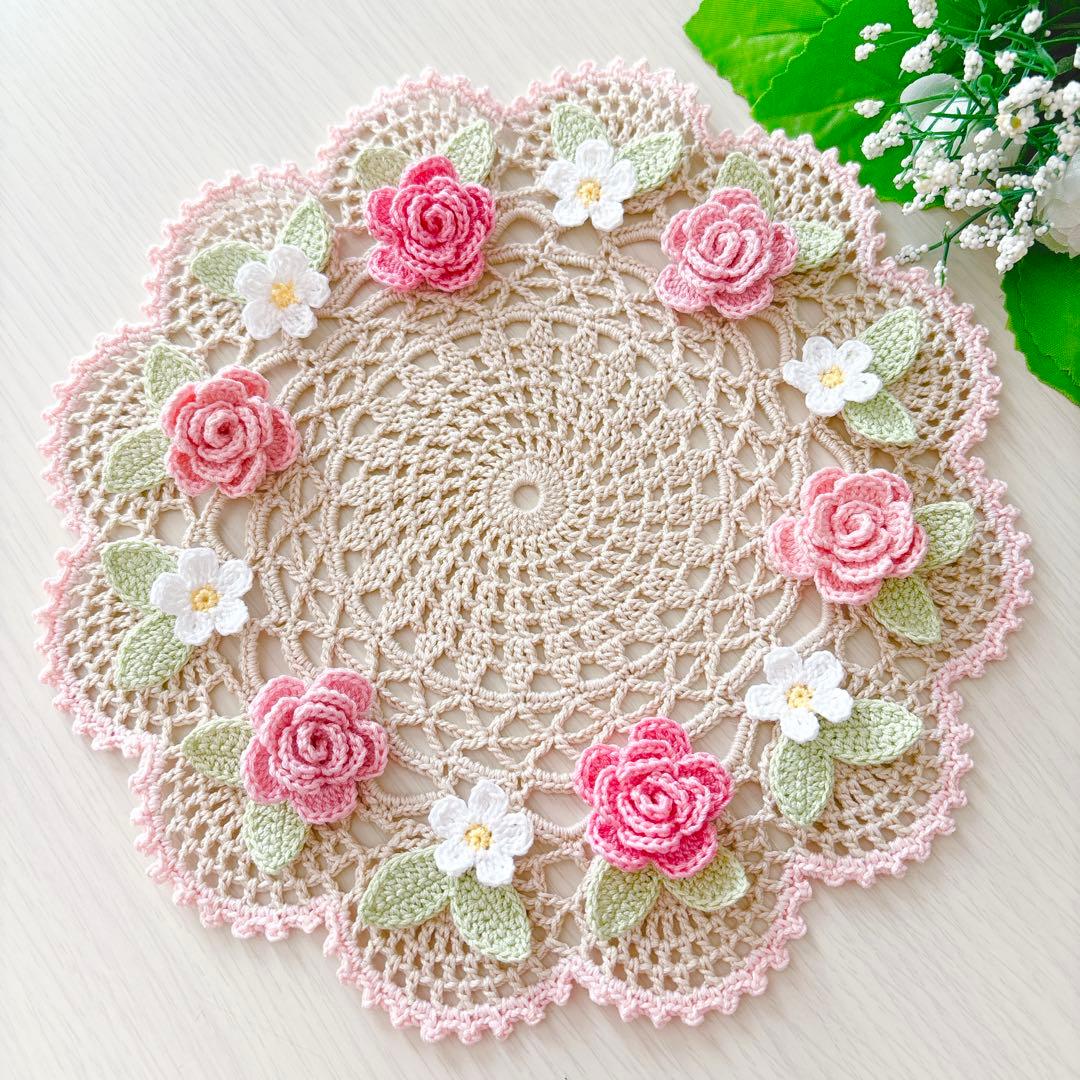 フレイミー❁.*・゜レース編みドイリー❁.*・゜