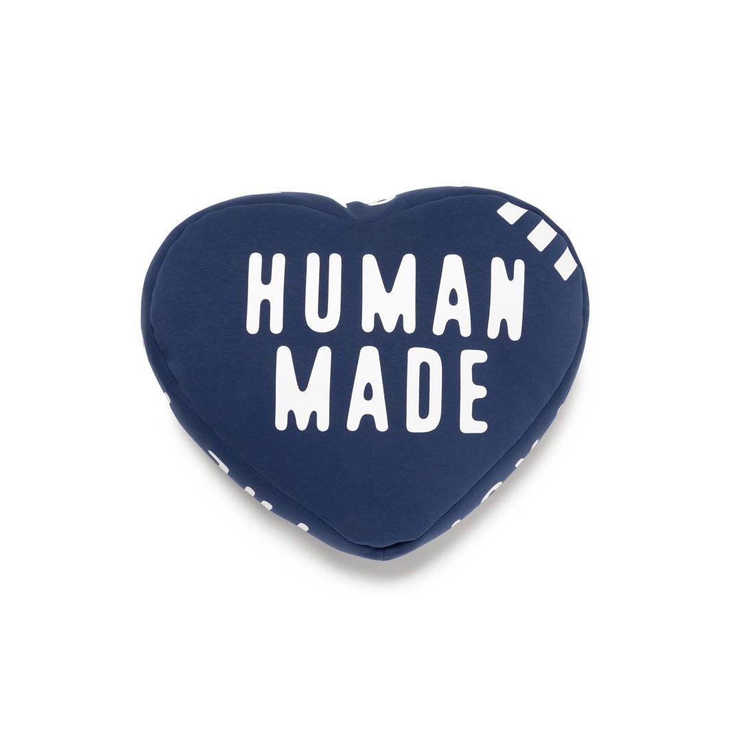 最終値下げ Human made HEART BEADS CUSHION 青