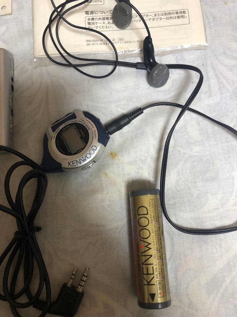【ジャンク】 KENWOOD ポータブルMDプレーヤー DMC-G3(L)