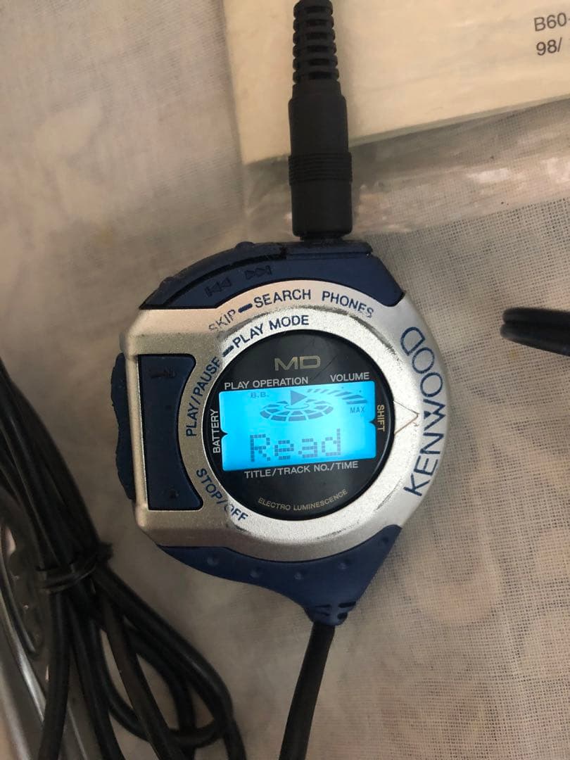 【ジャンク】 KENWOOD ポータブルMDプレーヤー DMC-G3(L)
