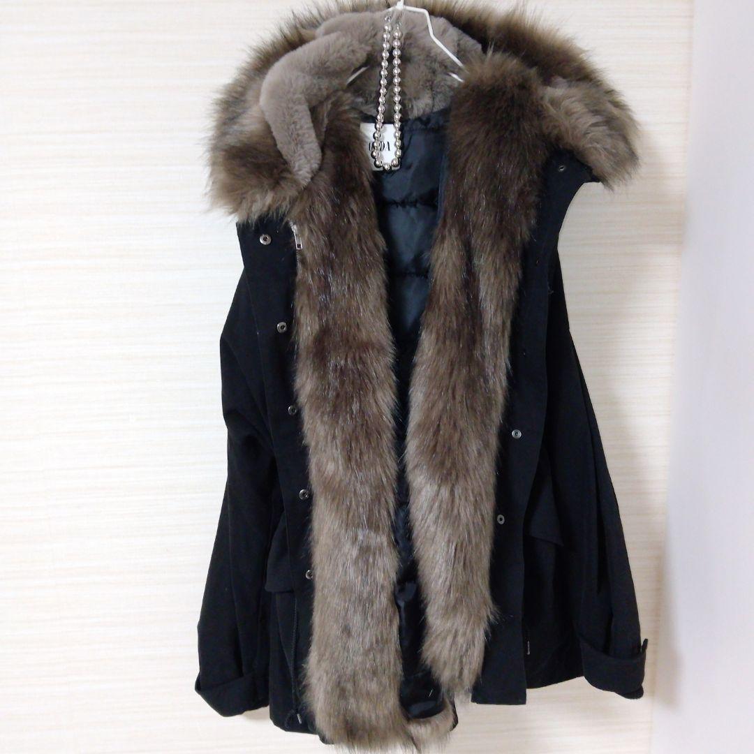 GYDA N3B エコファーアウター　ブラック　黒　完売色　フード　ビッグフード