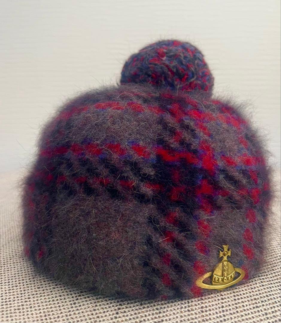 VIVIENNE WESTWOOD チェック　ウール ベレー帽