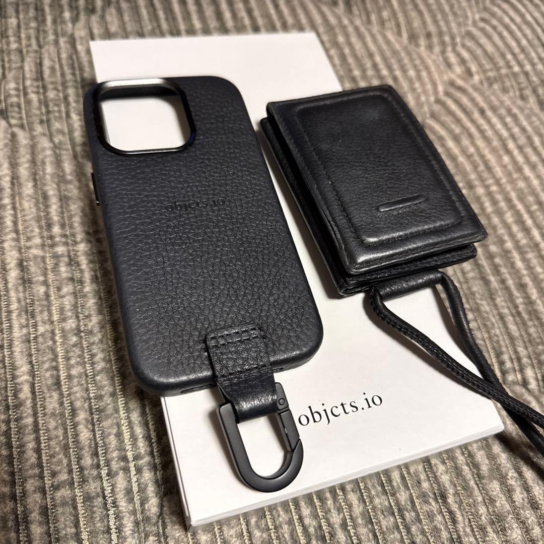 objcts.io iPhone 15proケース カードポケット付き