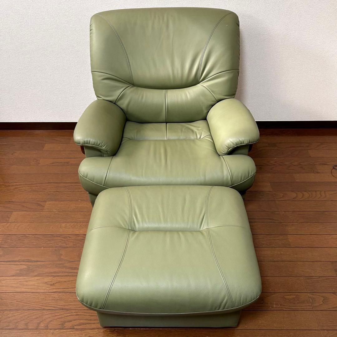 カリモク karimoku 回転式チェア　チターノ　レザー　1人掛け